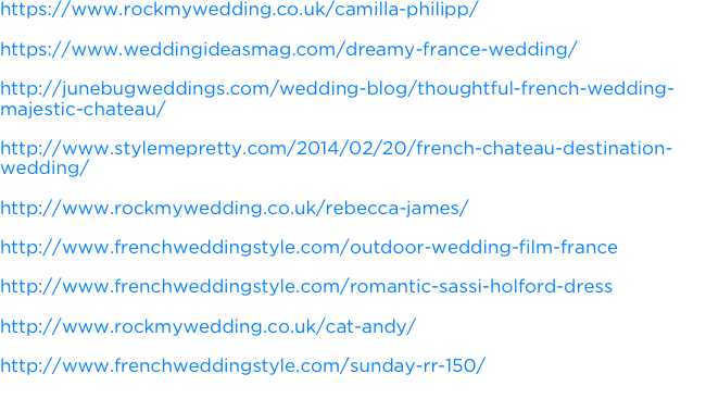 https://www.rockmywedding.co.uk/camilla-philipp/  https://www.weddingideasmag.c
